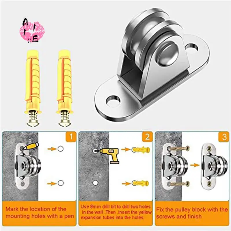 A11E-304 Stainless Steel Pulley Block, Small Pulley Block Silent Pulley, Material Handling And DIY Kits Moving
A11E-304 Stainless Steel Pulley Block, Small Pulley Block Silent Pulley, Material Handling And DIY Kits Moving