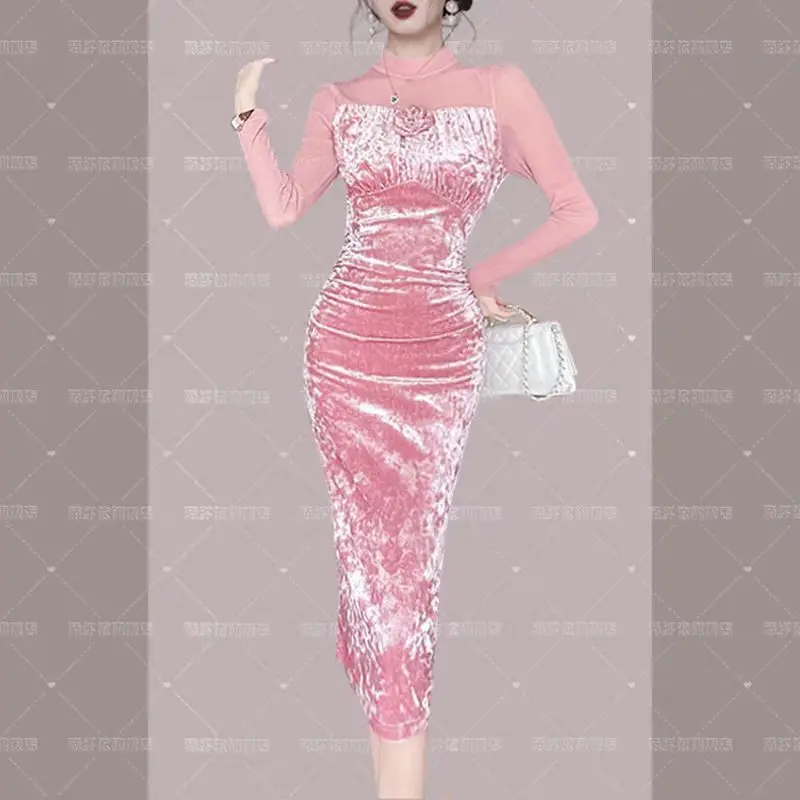 High-end French celebrity dress women's 2025 new temperament medium and long pink skirt evening dresses
High-end French celebrity dress women's 2025 new temperament medium and long pink skirt evening dresses