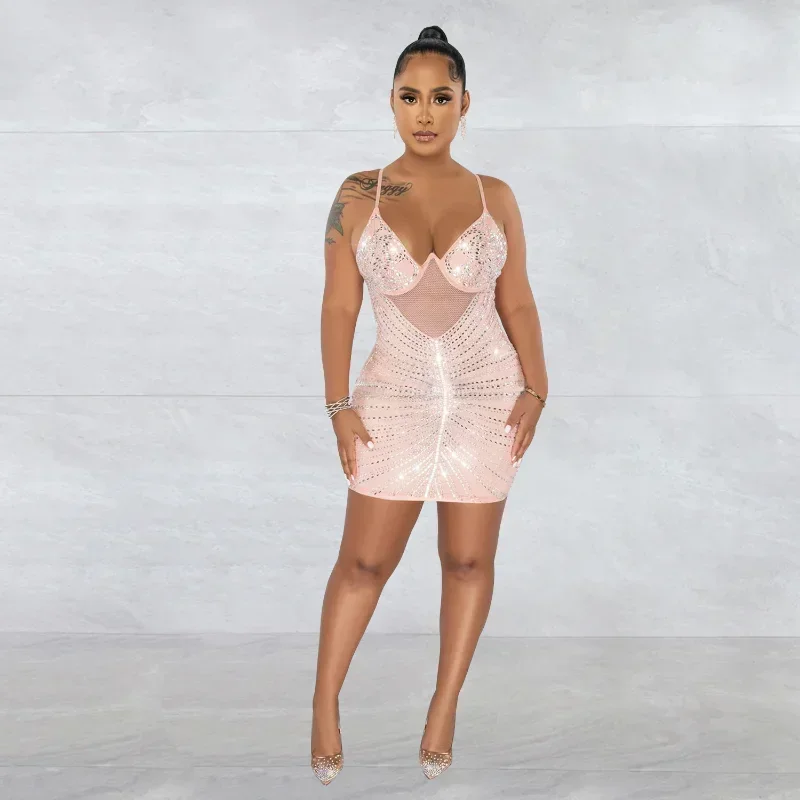 GUWU Sexy Sparkle See-Through Mesh Crystal Rhinestones Mini Dress New Chic Straps Bodycon Diamond Party Dresses Birthday Outfits
GUWU Sexy Sparkle See-Through Mesh Crystal Rhinestones Mini Dress New Chic Straps Bodycon Diamond Party Dresses Birthday Outfits