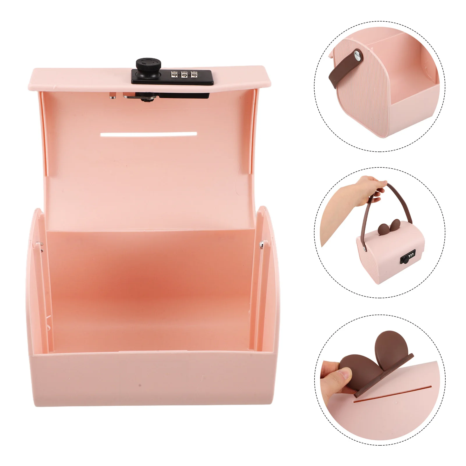 Piggy Bank for Kids Boys Girls Portable Small Cash Box Pink Combination Lock Safe Money Bank Cash Saving Box Coin Storage
Piggy Bank for Kids Boys Girls Portable Small Cash Box Pink Combination Lock Safe Money Bank Cash Saving Box Coin Storage