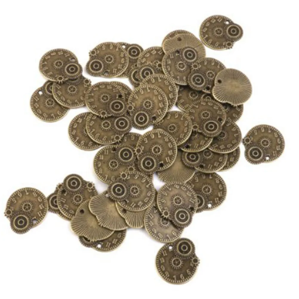50pcs Vintage Jewelry Accessories Gear Shaped Metal Charms Necklace Pendant Crafts Decor Bronze Steampunk Gears Scrapbooking
50pcs Vintage Jewelry Accessories Gear Shaped Metal Charms Necklace Pendant Crafts Decor Bronze Steampunk Gears Scrapbooking