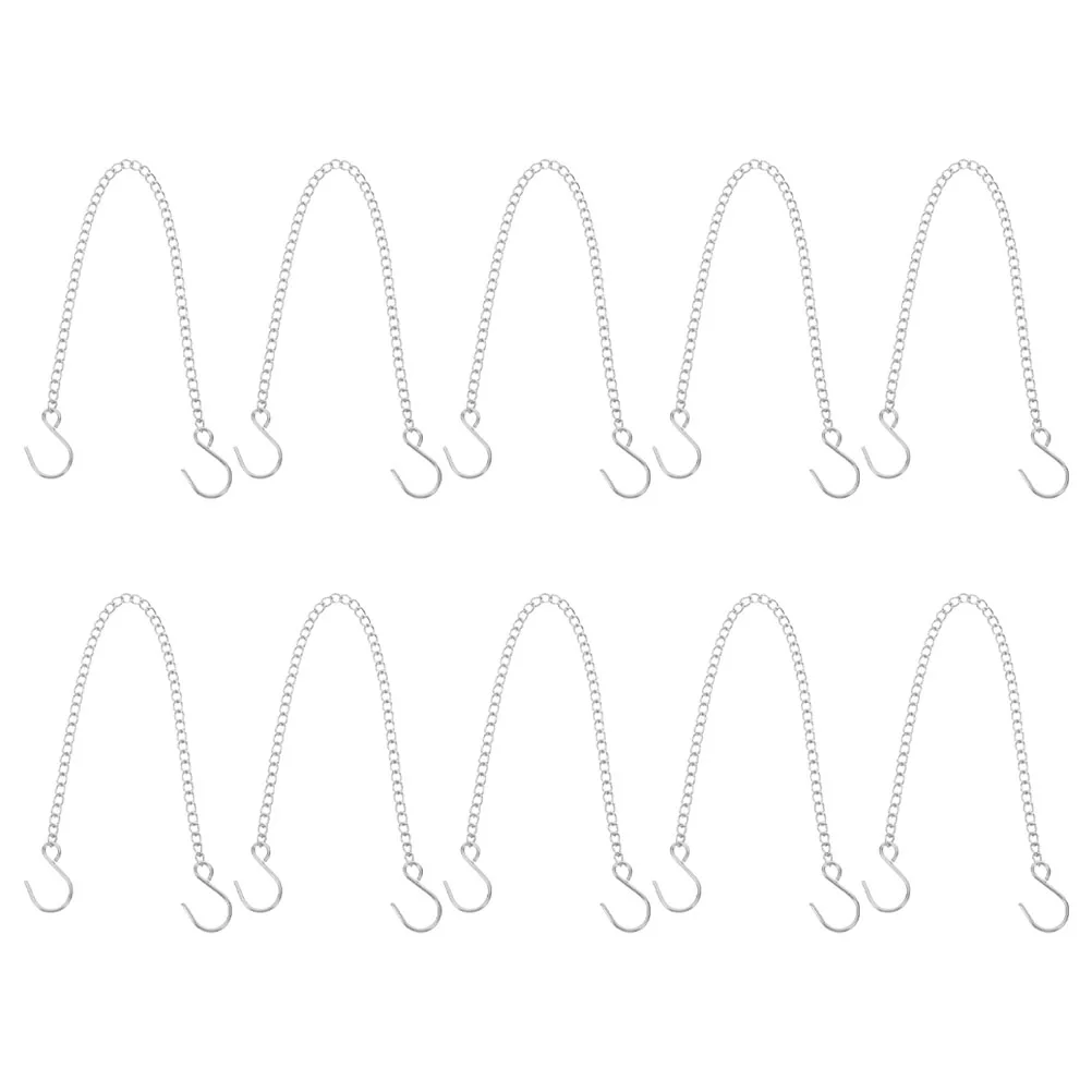 10 Pcs S for Flower Hook Pot Pot Basket Chain With Hook Bird Feeder Lantern Replacement Planter Outdoor Garden
10 Pcs S for Flower Hook Pot Pot Basket Chain With Hook Bird Feeder Lantern Replacement Planter Outdoor Garden