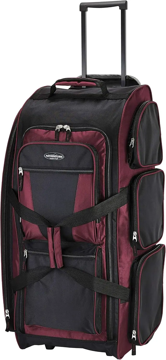 Travelers Club Xpedition 30 Inch Multi-Pocket Upright Rolling Duffel Bag
Travelers Club Xpedition 30 Inch Multi-Pocket Upright Rolling Duffel Bag