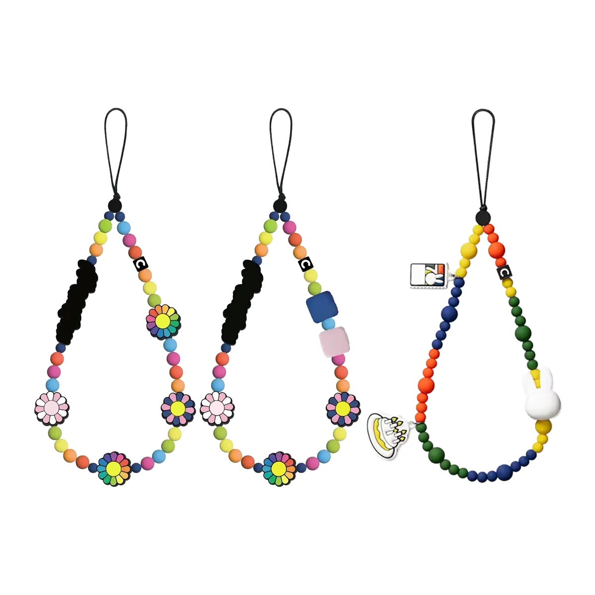 Colorful Flower Rabbit Beads Universal Phone Straps Short Lanyard Phone Hanging Chain
Colorful Flower Rabbit Beads Universal Phone Straps Short Lanyard Phone Hanging Chain
