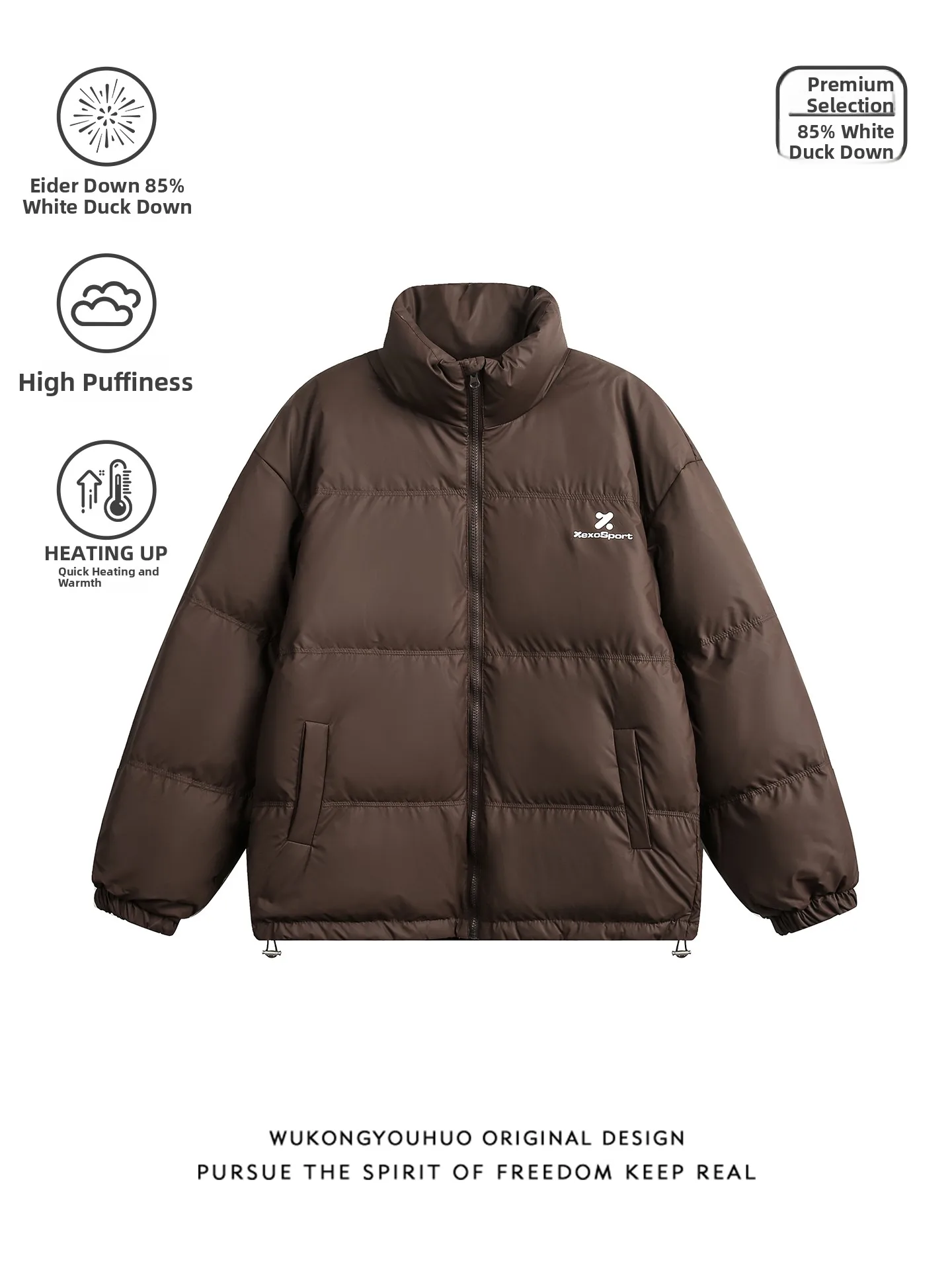 Модная верхняя одежда Du down Jaet с воротником-стойкой, свободная теплая морозостойкая верхняя одежда для молодежи, повседневная одежда Thiened Long Sve на молнии
Модная верхняя одежда Du down Jaet с воротником-стойкой, свободная теплая морозостойкая верхняя одежда для молодежи, повседневная одежда Thiened Long Sve на молнии