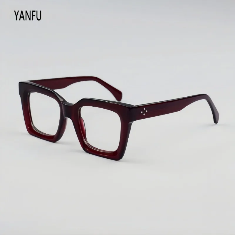 Top Quality Square Retro Thick Tortoise Acetate Glasses Frames Man Woman Fashion Optical Myopia Reading Eyeglasses Prescription
Top Quality Square Retro Thick Tortoise Acetate Glasses Frames Man Woman Fashion Optical Myopia Reading Eyeglasses Prescription