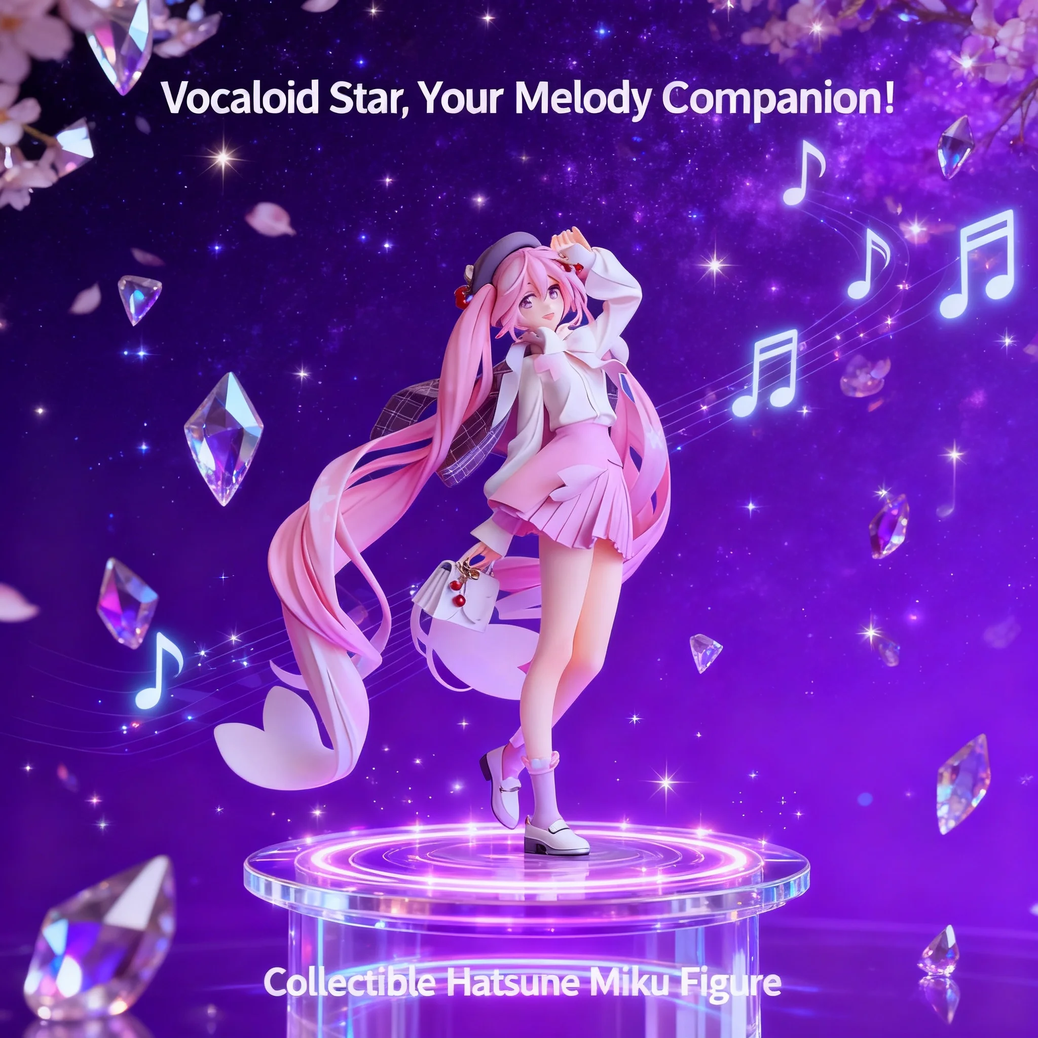 Hatsune Miku Sakura Princess Figure Vocaloid Anime Songstress Pink Beautiful Girl Collectible Doll Statue Model Gift for Fans
Hatsune Miku Sakura Princess Figure Vocaloid Anime Songstress Pink Beautiful Girl Collectible Doll Statue Model Gift for Fans