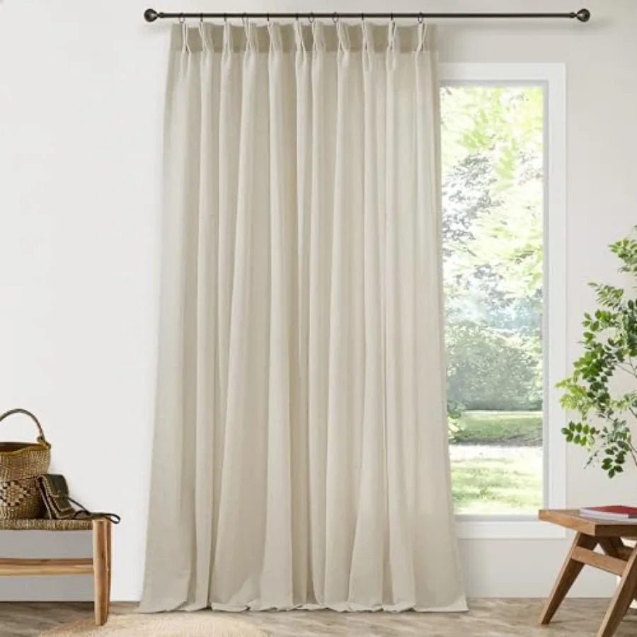 Greyish Beige Extra Wide Pinch Pleat Curtains 84 Inch Long for Living Room Sliding Glass Door 72 Inch Wide Curtain Boho Pleated
Greyish Beige Extra Wide Pinch Pleat Curtains 84 Inch Long for Living Room Sliding Glass Door 72 Inch Wide Curtain Boho Pleated