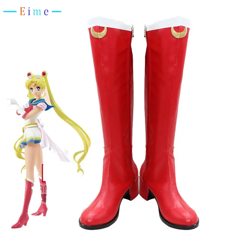 Tsukino Usagi Cosplay Shoes Red PU Leather Shoes Halloween Carnival Boots Cosplay Props Custom Made
Tsukino Usagi Cosplay Shoes Red PU Leather Shoes Halloween Carnival Boots Cosplay Props Custom Made
