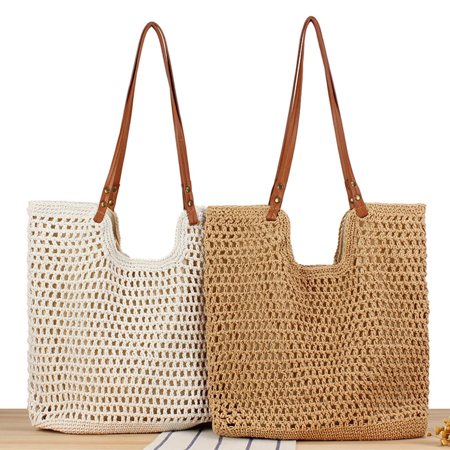 Bohemia Cotton Thread Handwoven Beach Handbag Large Capacity Women Summer Hollow Out Commuting Zip Shoulder Bag Shopper Totes
Bohemia Cotton Thread Handwoven Beach Handbag Large Capacity Women Summer Hollow Out Commuting Zip Shoulder Bag Shopper Totes
