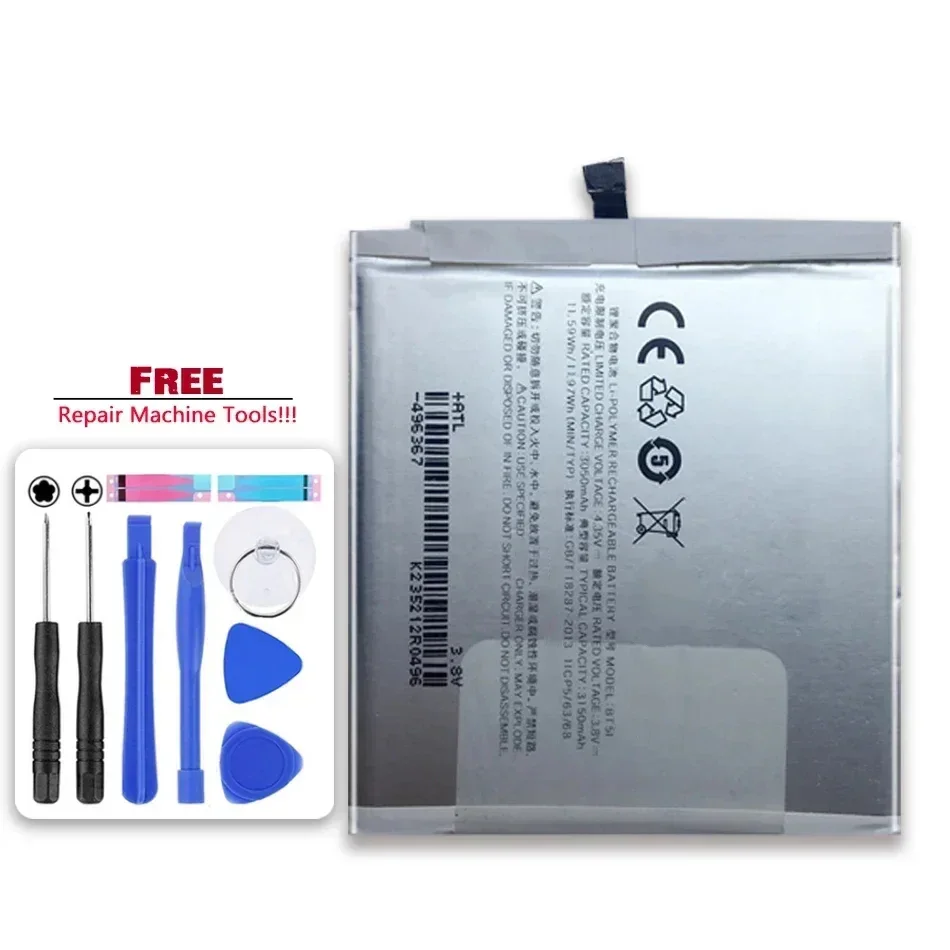 battery for Meizu MX5 M575M M575U phone Replacement Battery 3150mAh BT51 Bateria Baterij
battery for Meizu MX5 M575M M575U phone Replacement Battery 3150mAh BT51 Bateria Baterij