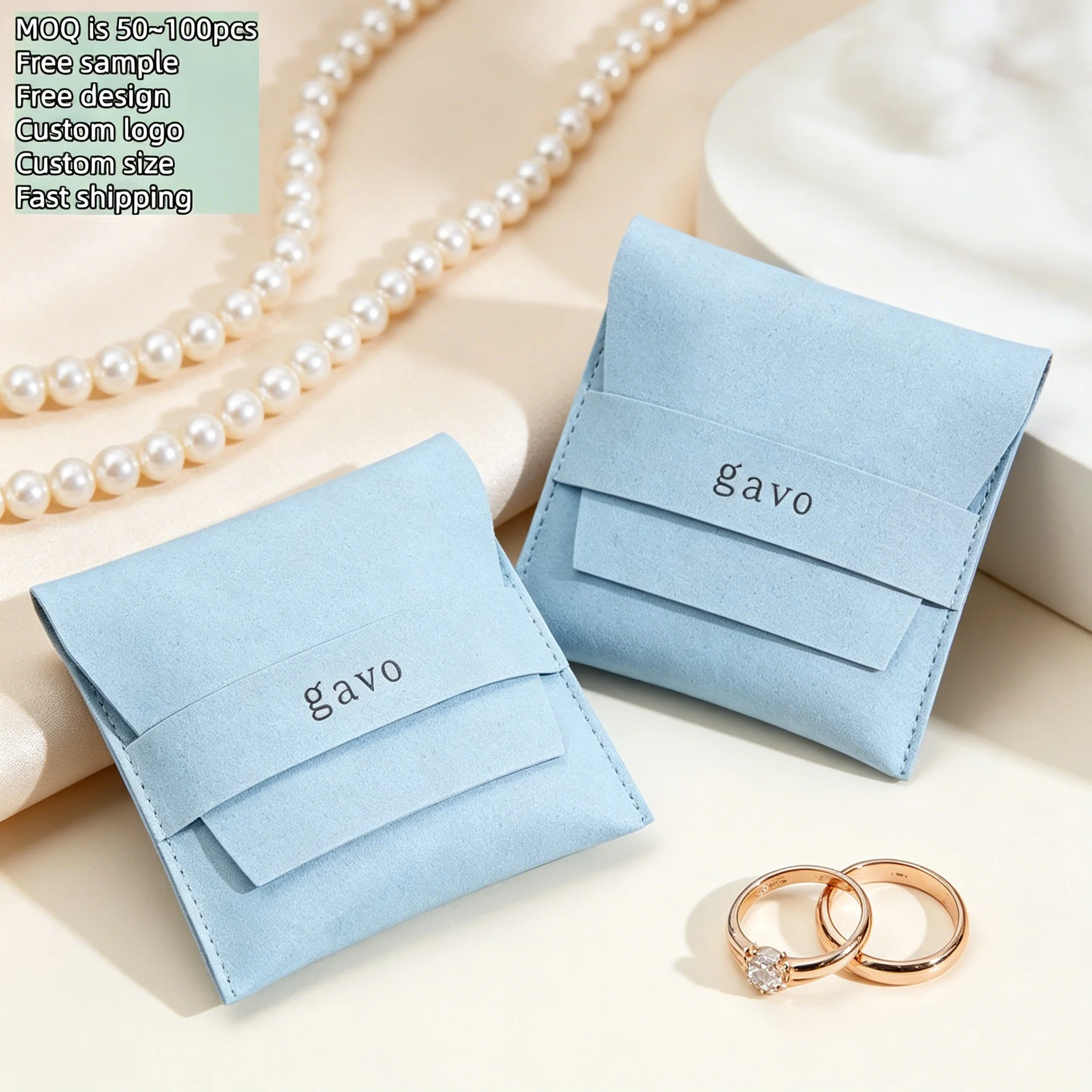SheepSew 50pcs High End Custom Emboss Logo Printed Microfiber Jewelry Envelope Pouch Small Ring Necklace Earring Storage Suede J
SheepSew 50pcs High End Custom Emboss Logo Printed Microfiber Jewelry Envelope Pouch Small Ring Necklace Earring Storage Suede J