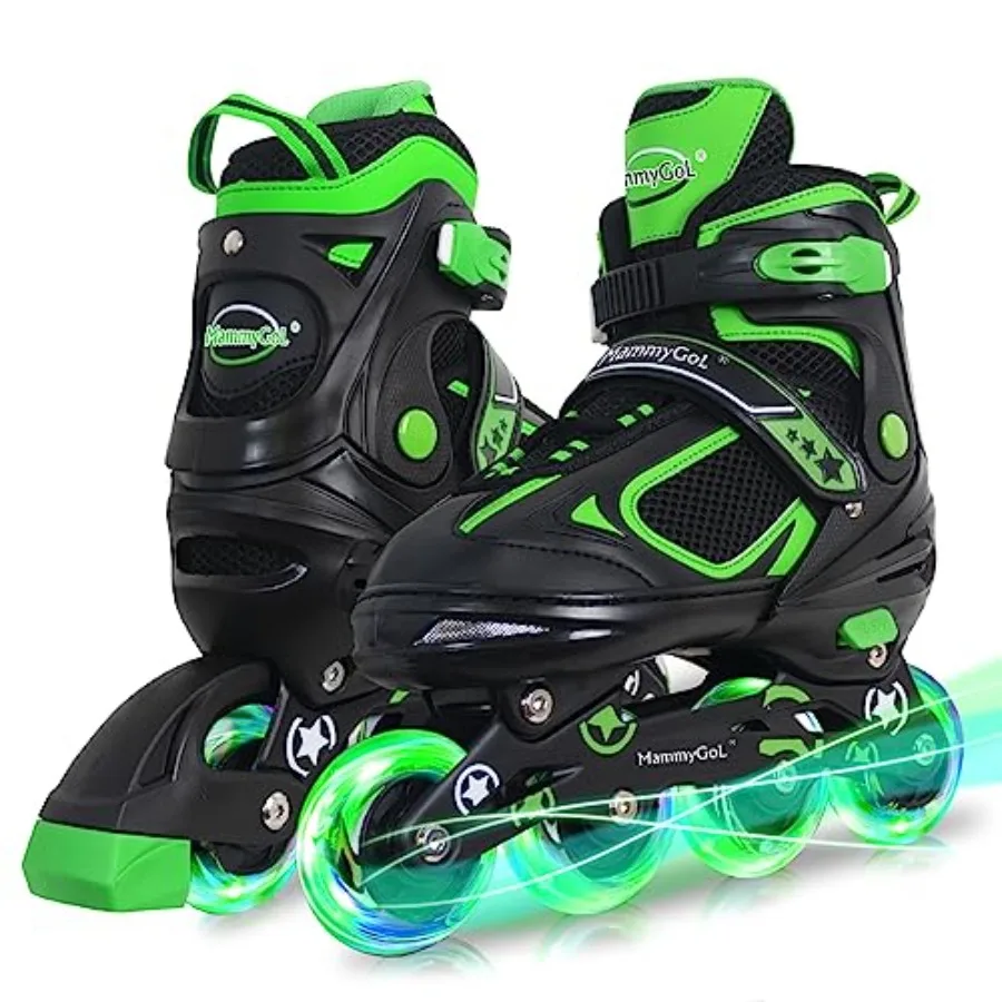 Adjustable Inline Skates for Boys Girls Youth Blades Roller Skates with Light up Wheels Ages 4-16
Adjustable Inline Skates for Boys Girls Youth Blades Roller Skates with Light up Wheels Ages 4-16