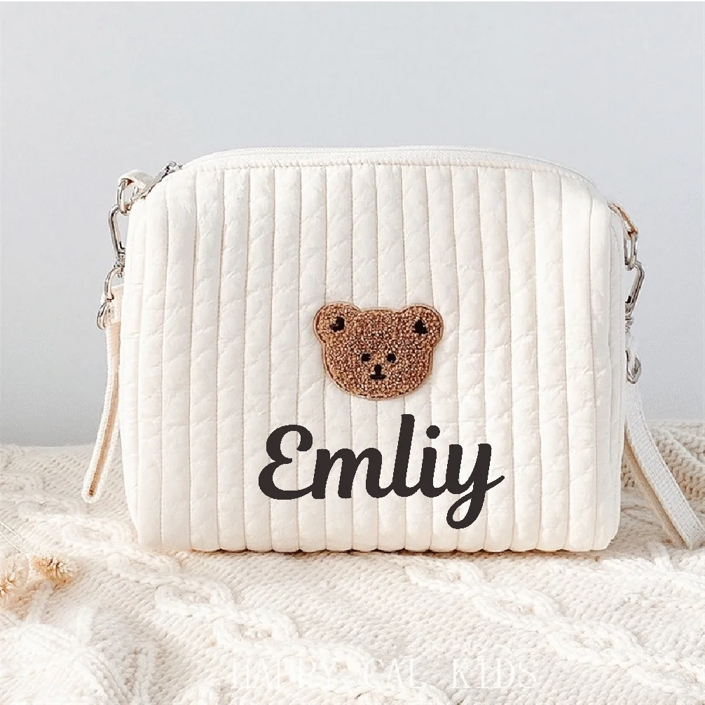 Customized name baby stroller hanging bag, teddy bear mommy bag, baby diaper milk powder snack bag,personalized Newborn Gift
Customized name baby stroller hanging bag, teddy bear mommy bag, baby diaper milk powder snack bag,personalized Newborn Gift