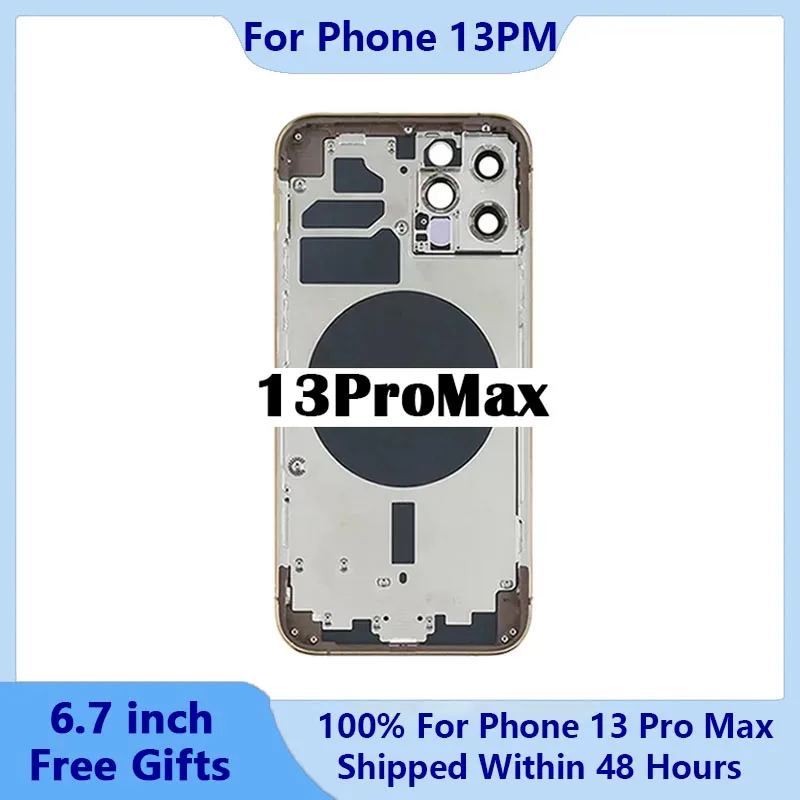 Rear Housing For iPhone 13ProMax Back Shell With Free Gift,Back Cover+Middle Chassis Frame+SIM Tray+Side Key Parts+Tool+Adhesive
Rear Housing For iPhone 13ProMax Back Shell With Free Gift,Back Cover+Middle Chassis Frame+SIM Tray+Side Key Parts+Tool+Adhesive