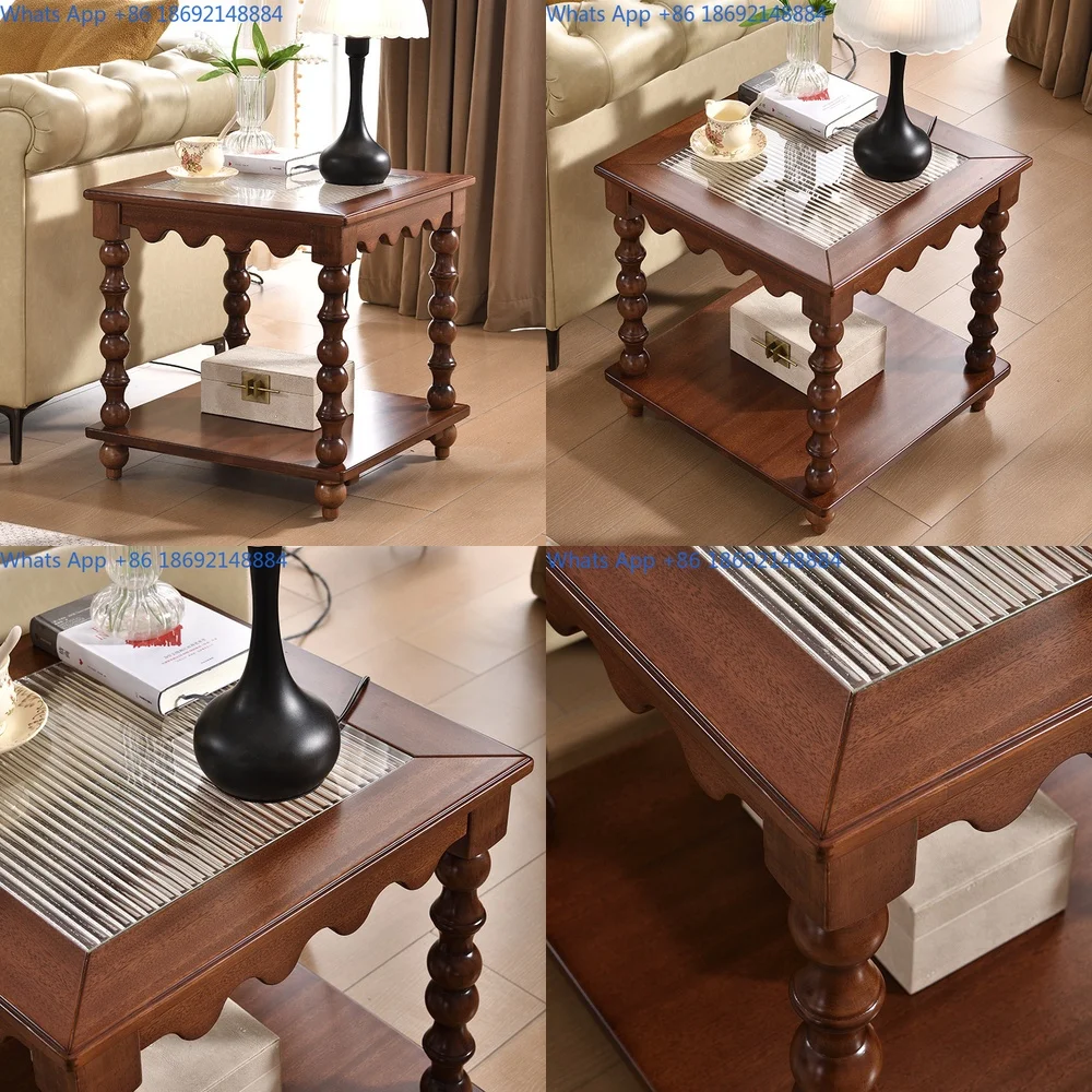 French vintage style solid wood coffee table with marble top living room side table
French vintage style solid wood coffee table with marble top living room side table