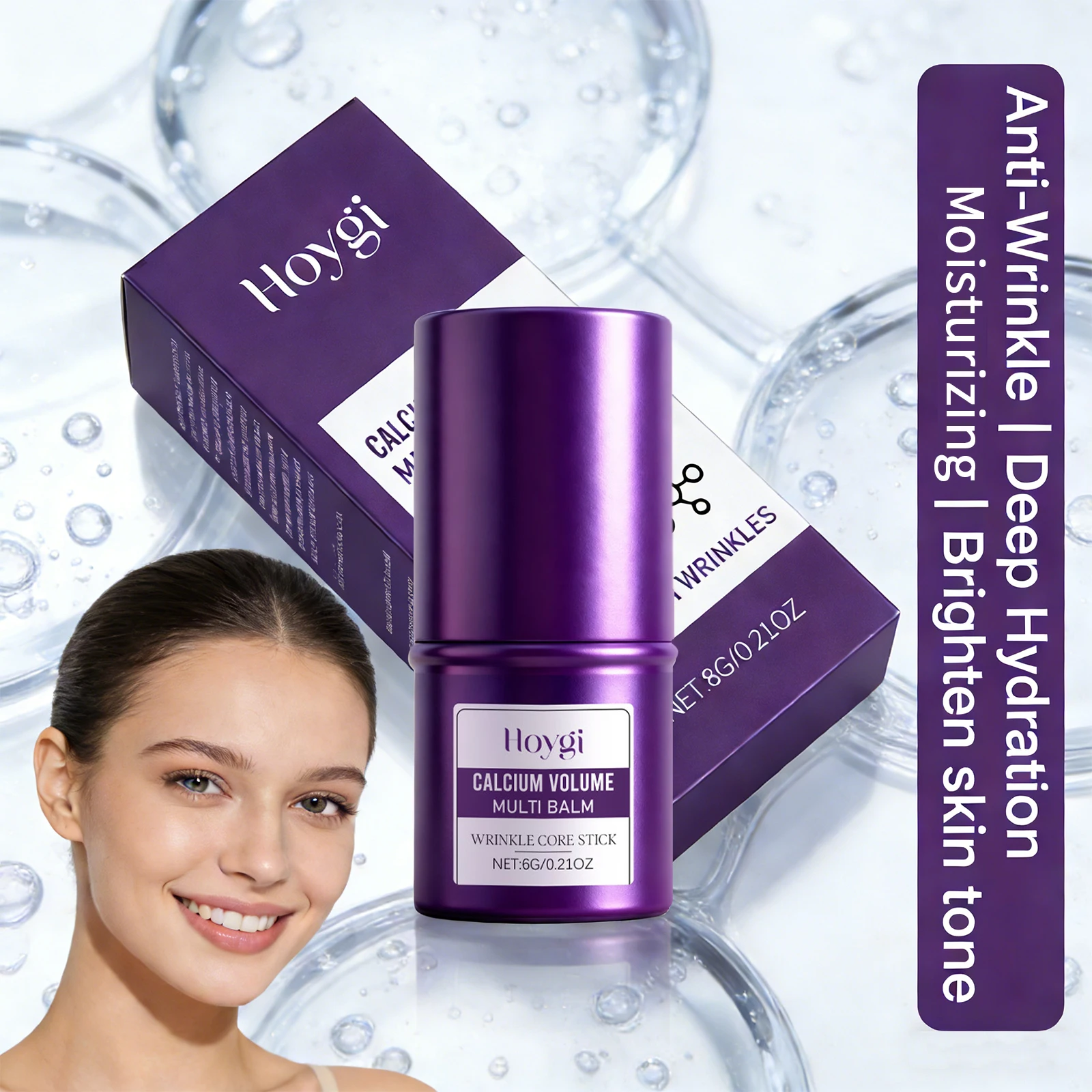 Calcium Volume Multi Balm Anti Wrinkle Fade Fine Lines Barrier Repair Moisturizing Brightening Skin Pre Makeup Face Cream Stick
Calcium Volume Multi Balm Anti Wrinkle Fade Fine Lines Barrier Repair Moisturizing Brightening Skin Pre Makeup Face Cream Stick