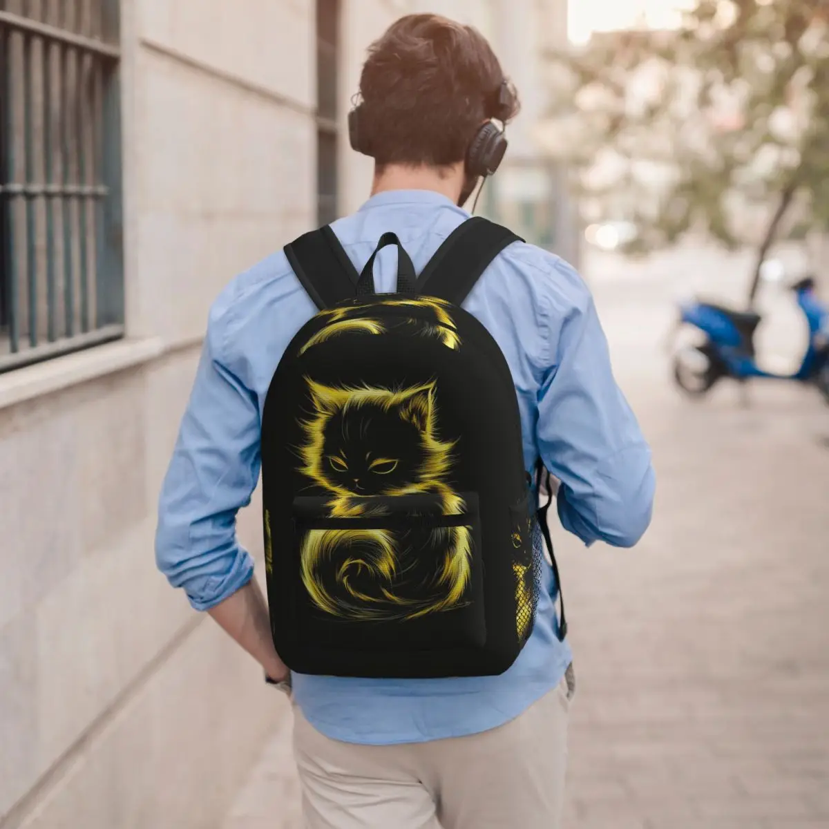 Glowing Cat Kitten Design Backpack Student BookBag Children School Bag Laptop Shoulder Bags for Men Women
Glowing Cat Kitten Design Backpack Student BookBag Children School Bag Laptop Shoulder Bags for Men Women