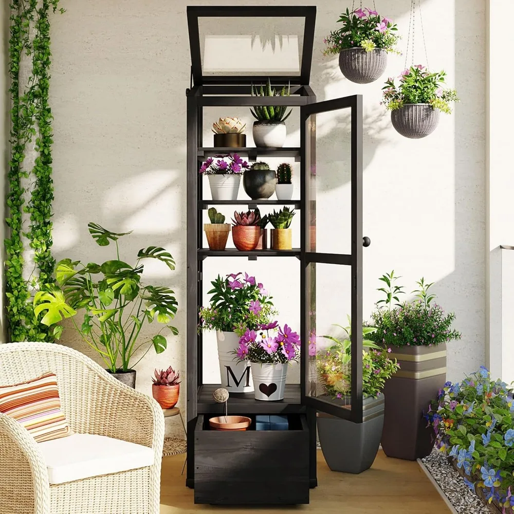 Wood Cold Frames for Winter Gardening, Small Greenhouse for Outdoors, Mini Greenhouse Indoor, Portable Enclosed Plant Cabinet wi
Wood Cold Frames for Winter Gardening, Small Greenhouse for Outdoors, Mini Greenhouse Indoor, Portable Enclosed Plant Cabinet wi