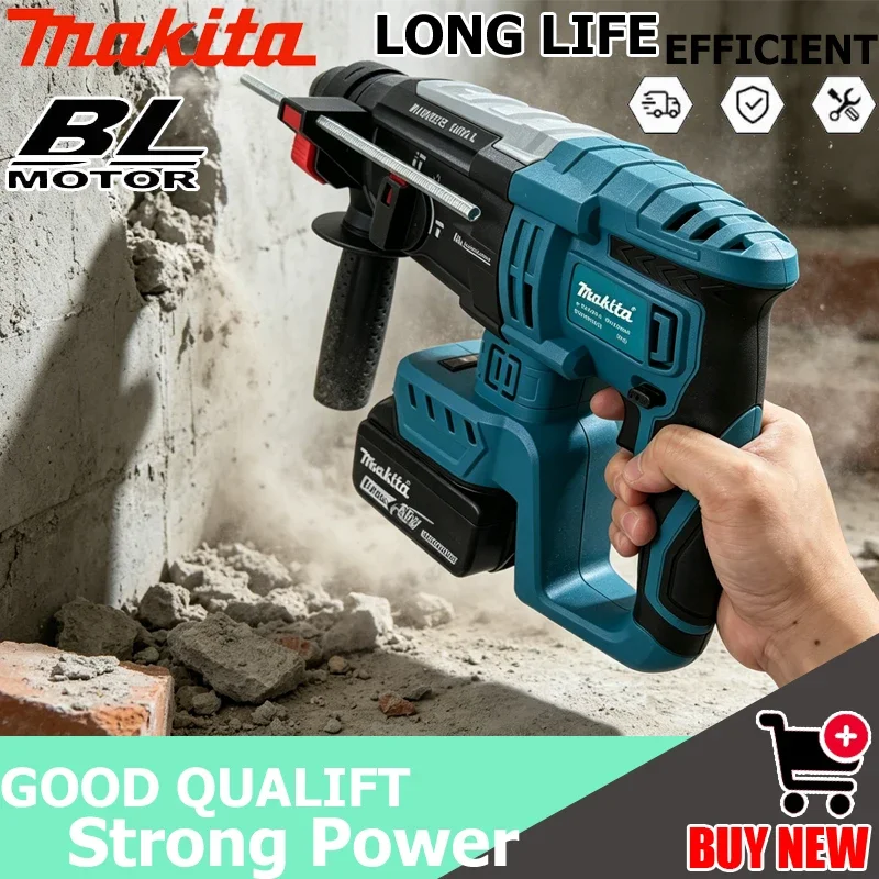 Makita 21V Brushless Electric Hammer & Pick, Multifunctional DIY Power Tool with Measuring Ruler, Portable Work DIY Tool
Makita 21V Brushless Electric Hammer & Pick, Multifunctional DIY Power Tool with Measuring Ruler, Portable Work DIY Tool
