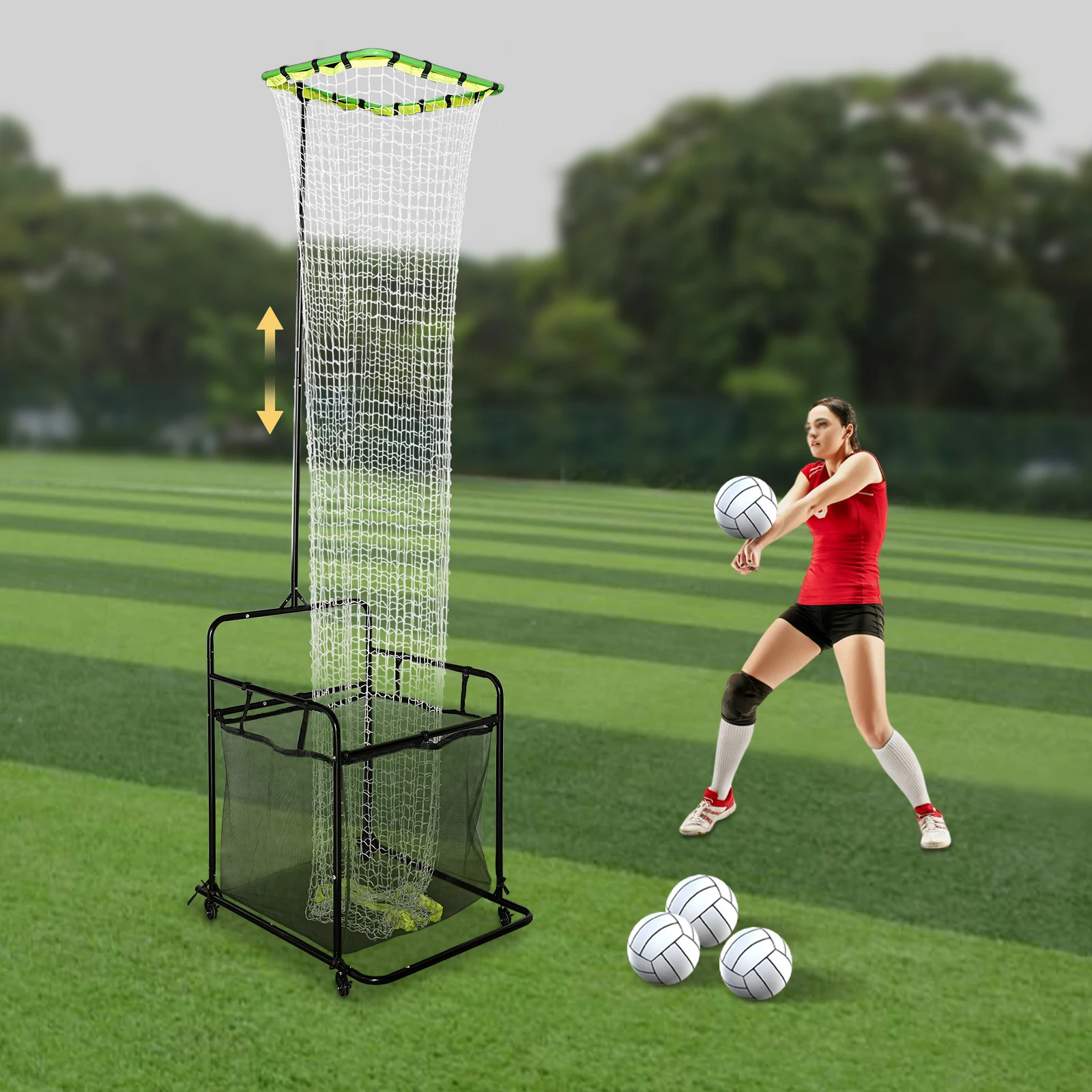 Тренажерная сетка для установки волейбола с колесиком, регулируемое тренировочное оборудование для волейбола, тренировочная сервировочная база в помещении и на открытом воздухе
Тренажерная сетка для установки волейбола с колесиком, регулируемое тренировочное оборудование для волейбола, тренировочная сервировочная база в помещении и на открытом воздухе