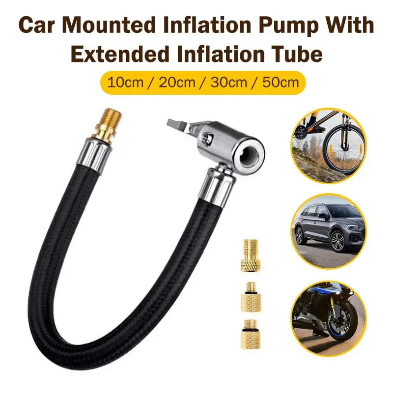【C】Cannot Deflate Car Bike Motorcycle Tire Air Inflatable Pump Extension Tube Hose With Adaptors Replacement Connection Tube
【C】Cannot Deflate Car Bike Motorcycle Tire Air Inflatable Pump Extension Tube Hose With Adaptors Replacement Connection Tube