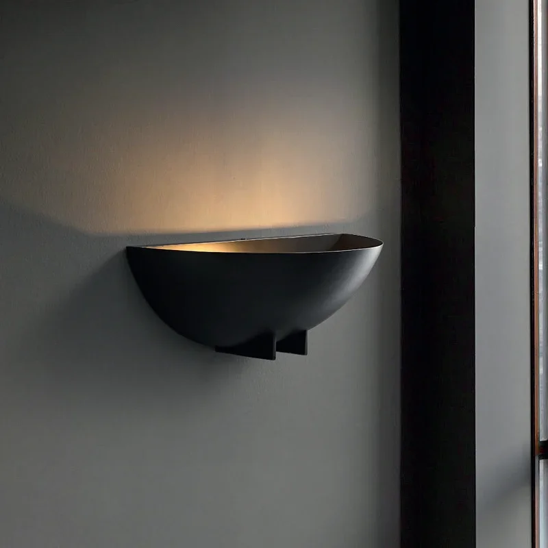 Retro Creative Hotel Lobby Copper Bedroom Black Open Bowl Wall Lamp Living Room Porch Wall Sconce Light
Retro Creative Hotel Lobby Copper Bedroom Black Open Bowl Wall Lamp Living Room Porch Wall Sconce Light