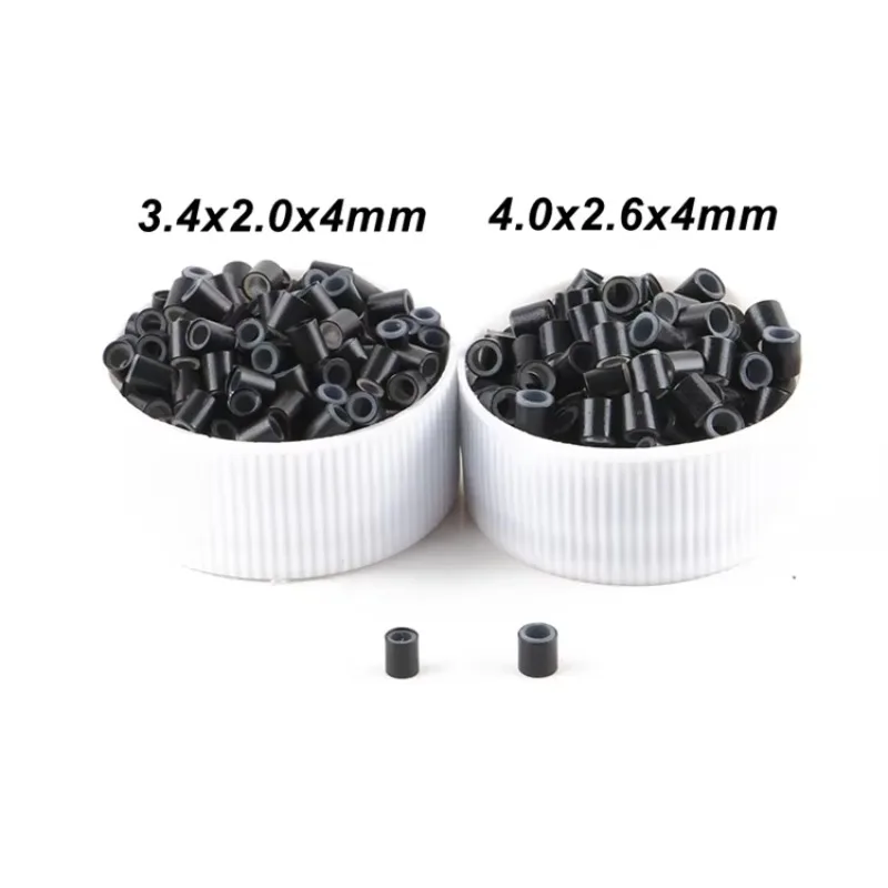 Harmony 1 Lot 3000pcs 3.4mm 4mm No Flare Straight Silicone Micro Rings Tube Itip Micro Loop Hair Extension Tool