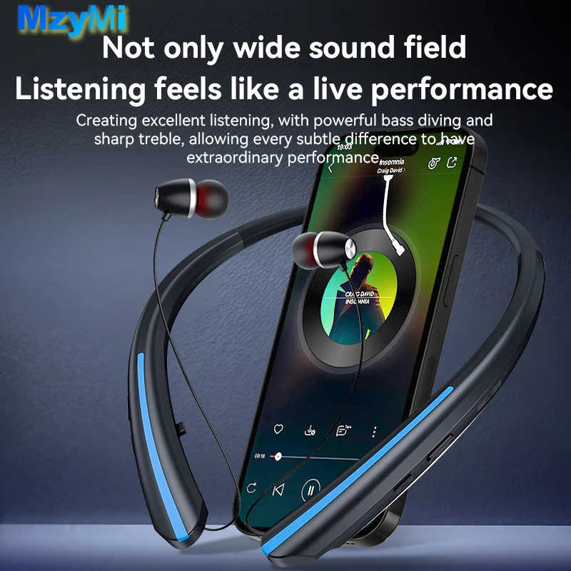MZYMI HX801 Neckband Earphone Wireless Bluetooth Noise Reduction Headphone In Ear Adjustable Waterproof Headset for Android IOS
MZYMI HX801 Neckband Earphone Wireless Bluetooth Noise Reduction Headphone In Ear Adjustable Waterproof Headset for Android IOS