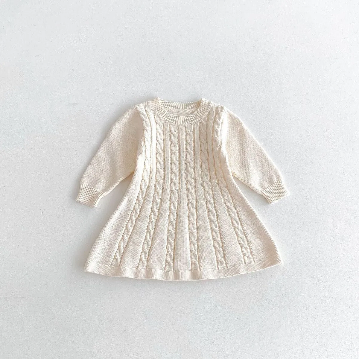 New Girl Dress Spring and Autumn Children's Knitted Sweater Baby Long Sleeve Bottom Western Style Dress
New Girl Dress Spring and Autumn Children's Knitted Sweater Baby Long Sleeve Bottom Western Style Dress