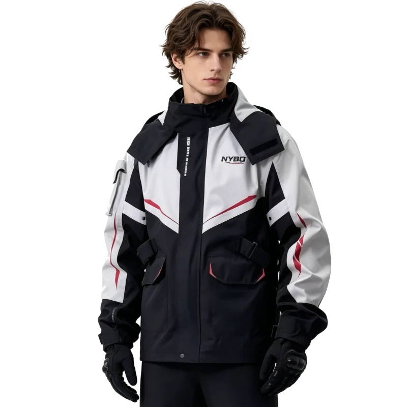 Motorcycle raincoat two-piece set, full body waterproof, wear-resistant, comfortable, electric bicycle riding waterproof jacket
Motorcycle raincoat two-piece set, full body waterproof, wear-resistant, comfortable, electric bicycle riding waterproof jacket
