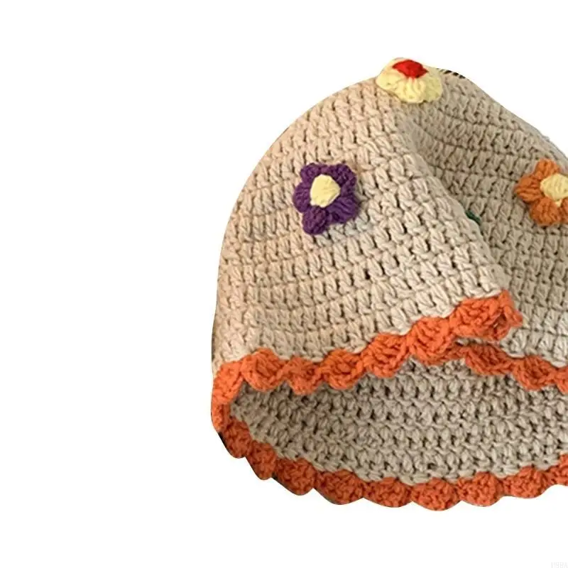 P88A Womens Colorful Flower Bucket Hat Flower Knit Fisherman Hat Autumn Winter Outdoor Short Brim Sun Cap
P88A Womens Colorful Flower Bucket Hat Flower Knit Fisherman Hat Autumn Winter Outdoor Short Brim Sun Cap
