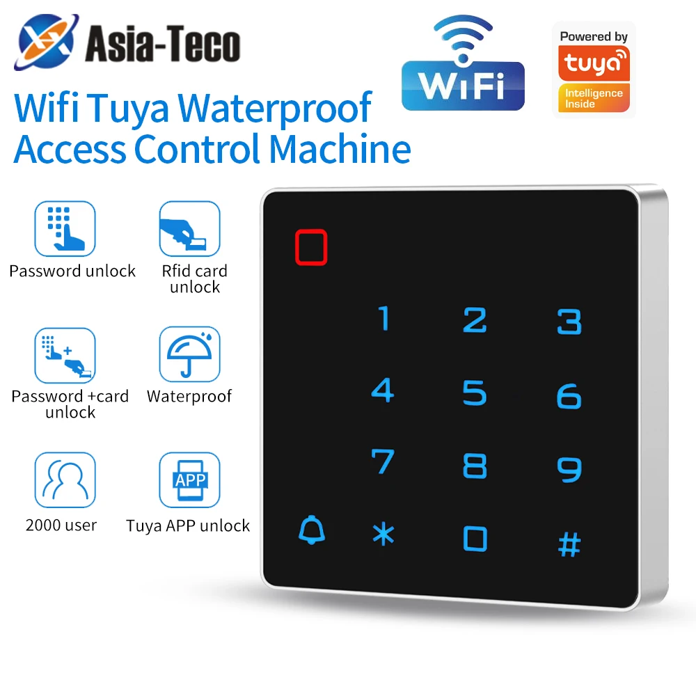 IP67 Waterproof WIFI Supports Tuya App Access Control Password Keyboard ID RFID 125KHz Independent Access Card Reader
IP67 Waterproof WIFI Supports Tuya App Access Control Password Keyboard ID RFID 125KHz Independent Access Card Reader