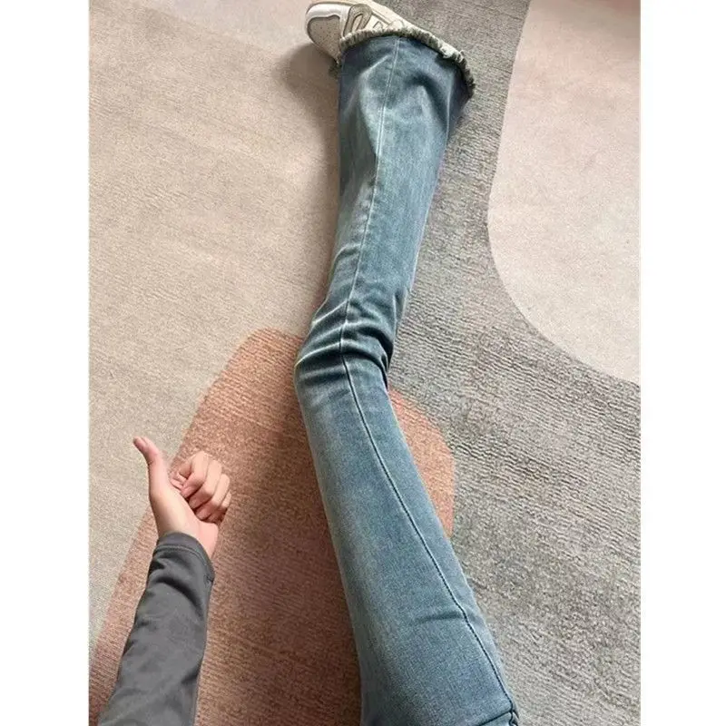 High Waist Straight Leg Jeans Women's Slim Fit High Street Vintage Black Grey Autumn Small Size Flared Long Pants
High Waist Straight Leg Jeans Women's Slim Fit High Street Vintage Black Grey Autumn Small Size Flared Long Pants