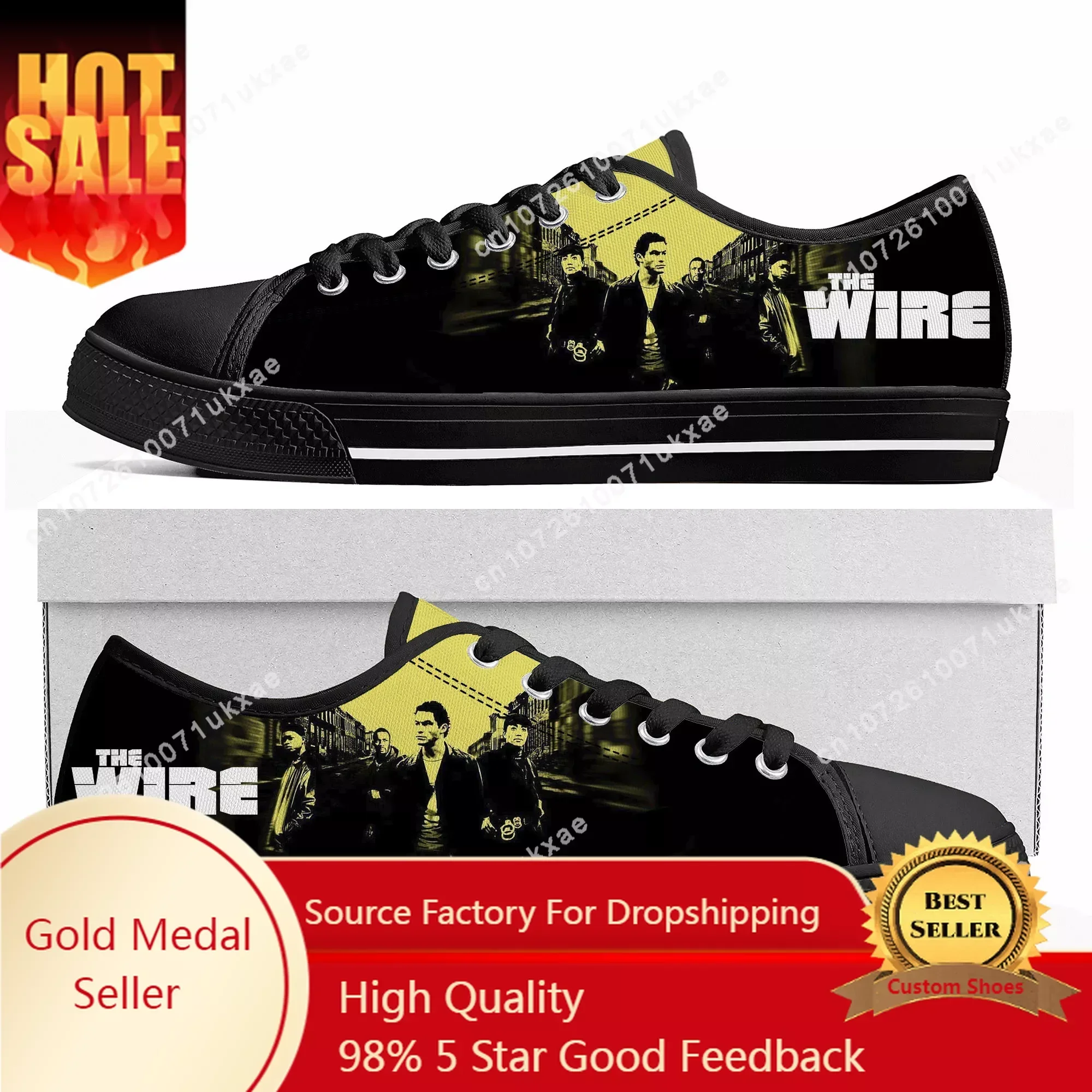 The Wire Low Top Sneakers Mens Womens Teenager High Quality Omar Little Canvas Sneaker couple Casual Shoes Customize DIY Shoe
The Wire Low Top Sneakers Mens Womens Teenager High Quality Omar Little Canvas Sneaker couple Casual Shoes Customize DIY Shoe