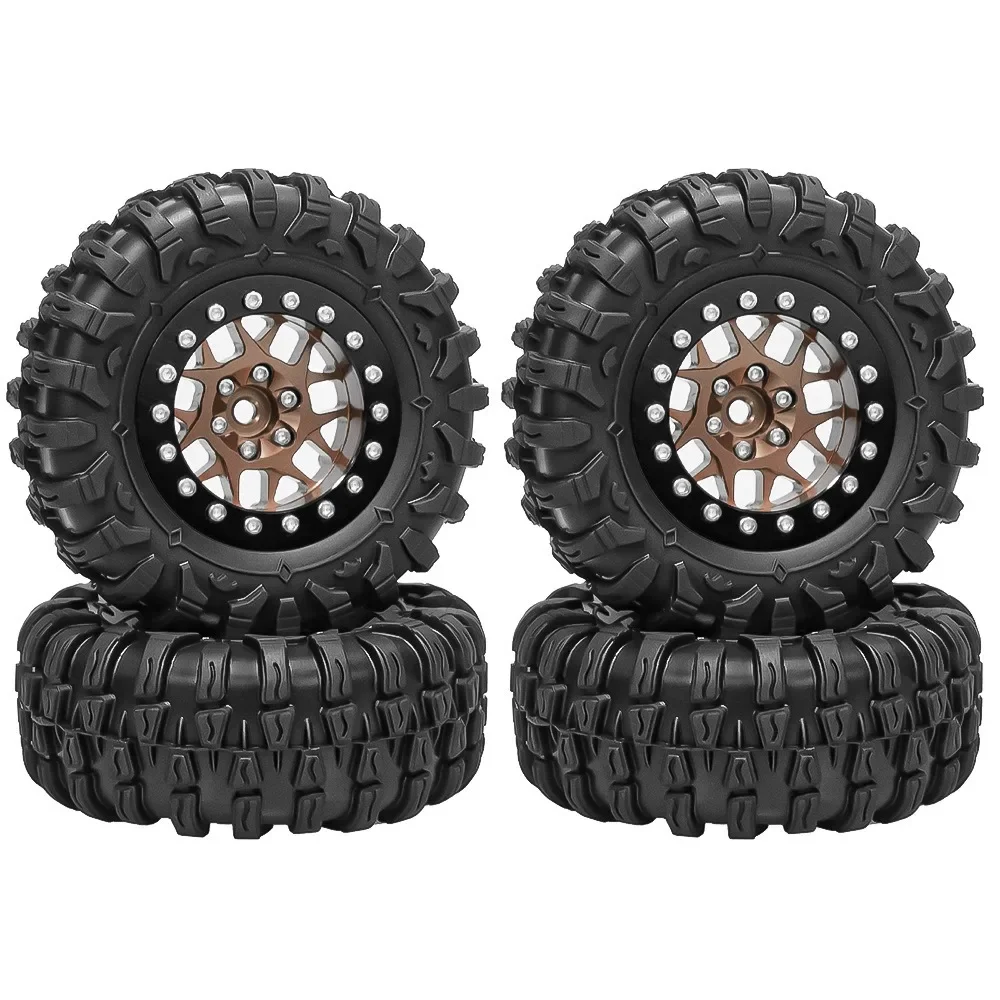 1.3" Aluminum Beadlock Wheels & Mud Terrain Tires Set for 1/24 & 1/18 RC Crawlers Ascent18 SCX24 TRX4M Upgrades
1.3" Aluminum Beadlock Wheels & Mud Terrain Tires Set for 1/24 & 1/18 RC Crawlers Ascent18 SCX24 TRX4M Upgrades