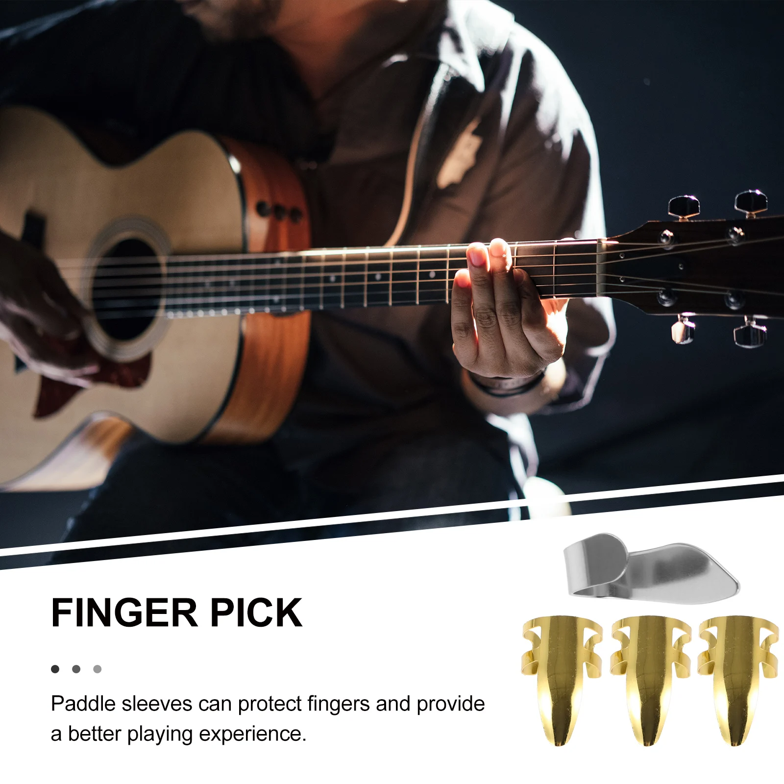 1 Set Metal Guitar Finger Picks Adjustable Thumb Protector Durable Reusable Picks For Acoustic Banjo Ukulele Practice Tools
1 Set Metal Guitar Finger Picks Adjustable Thumb Protector Durable Reusable Picks For Acoustic Banjo Ukulele Practice Tools