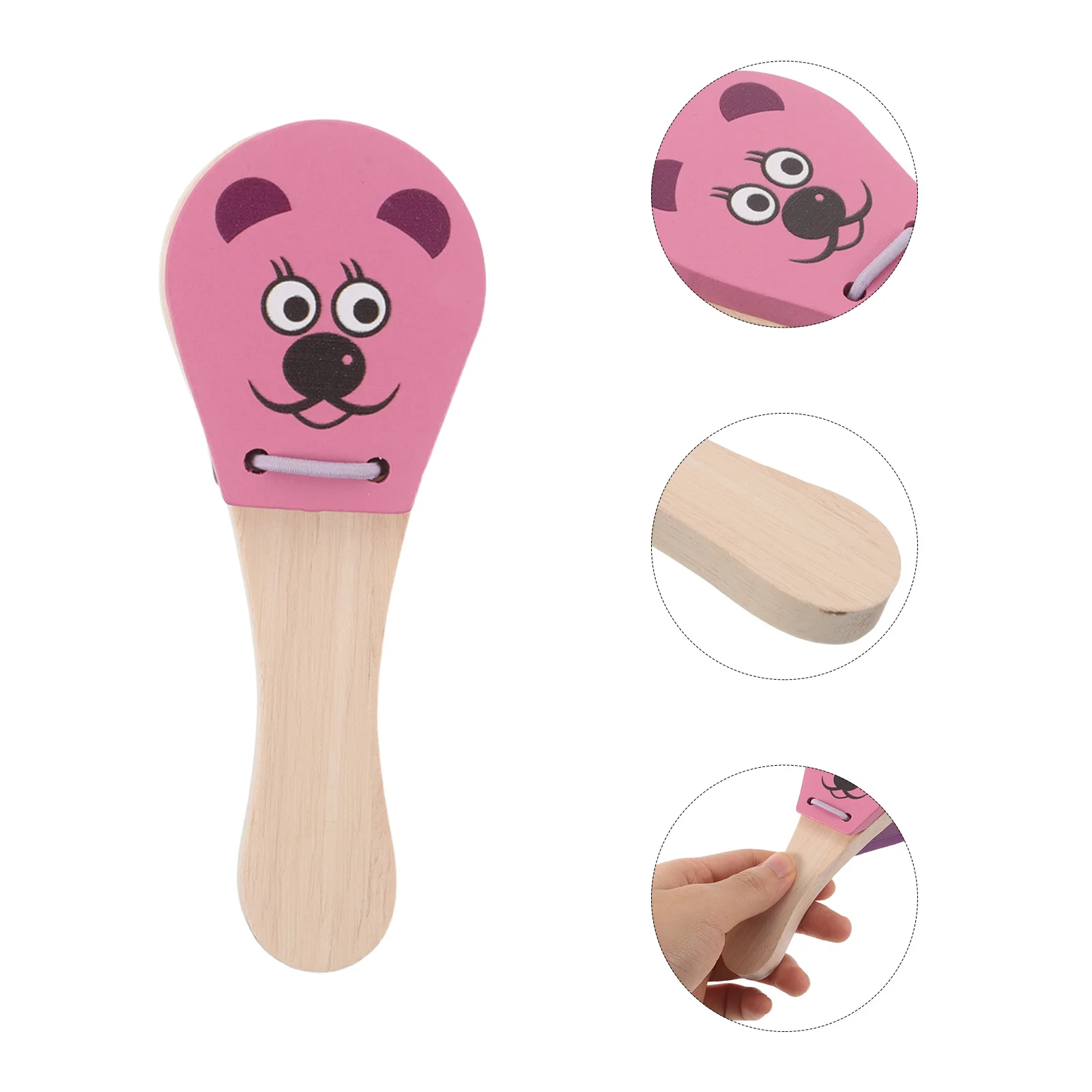 3pcs Wooden Castanets For Kids: Mouse Design Toddler Music Early Learning Instrument For Hand-Eye Coordination Rhythm
3pcs Wooden Castanets For Kids: Mouse Design Toddler Music Early Learning Instrument For Hand-Eye Coordination Rhythm