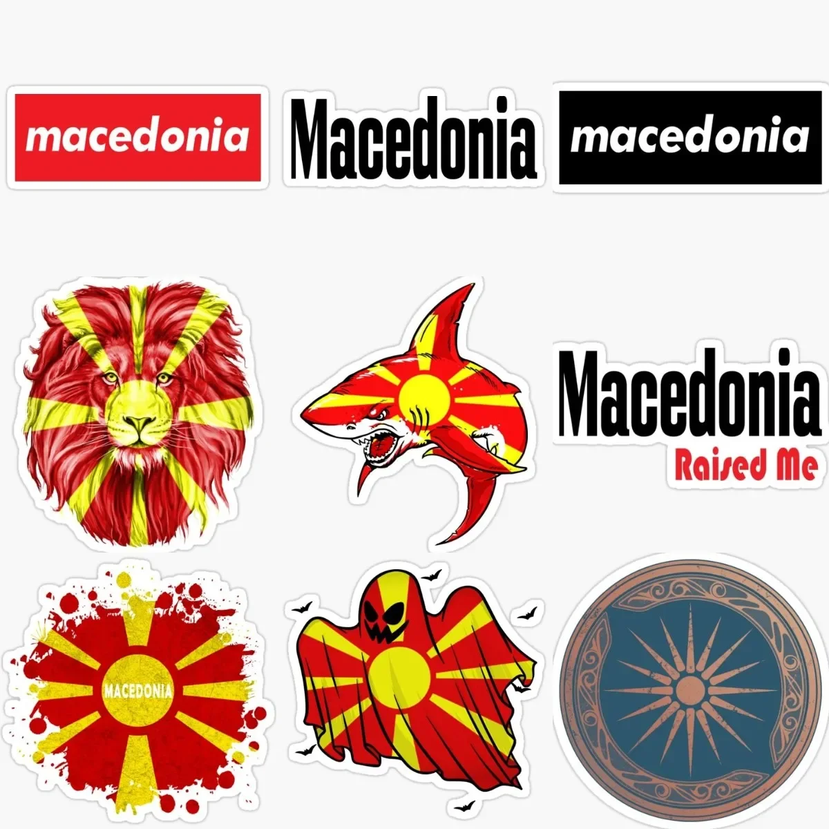 Macedonia Flag Emblem Creative PVC Stickers for Covered Scratch Decorate Laptop Car Motorcycle Off-road Wall Decal Accessories
Macedonia Flag Emblem Creative PVC Stickers for Covered Scratch Decorate Laptop Car Motorcycle Off-road Wall Decal Accessories
