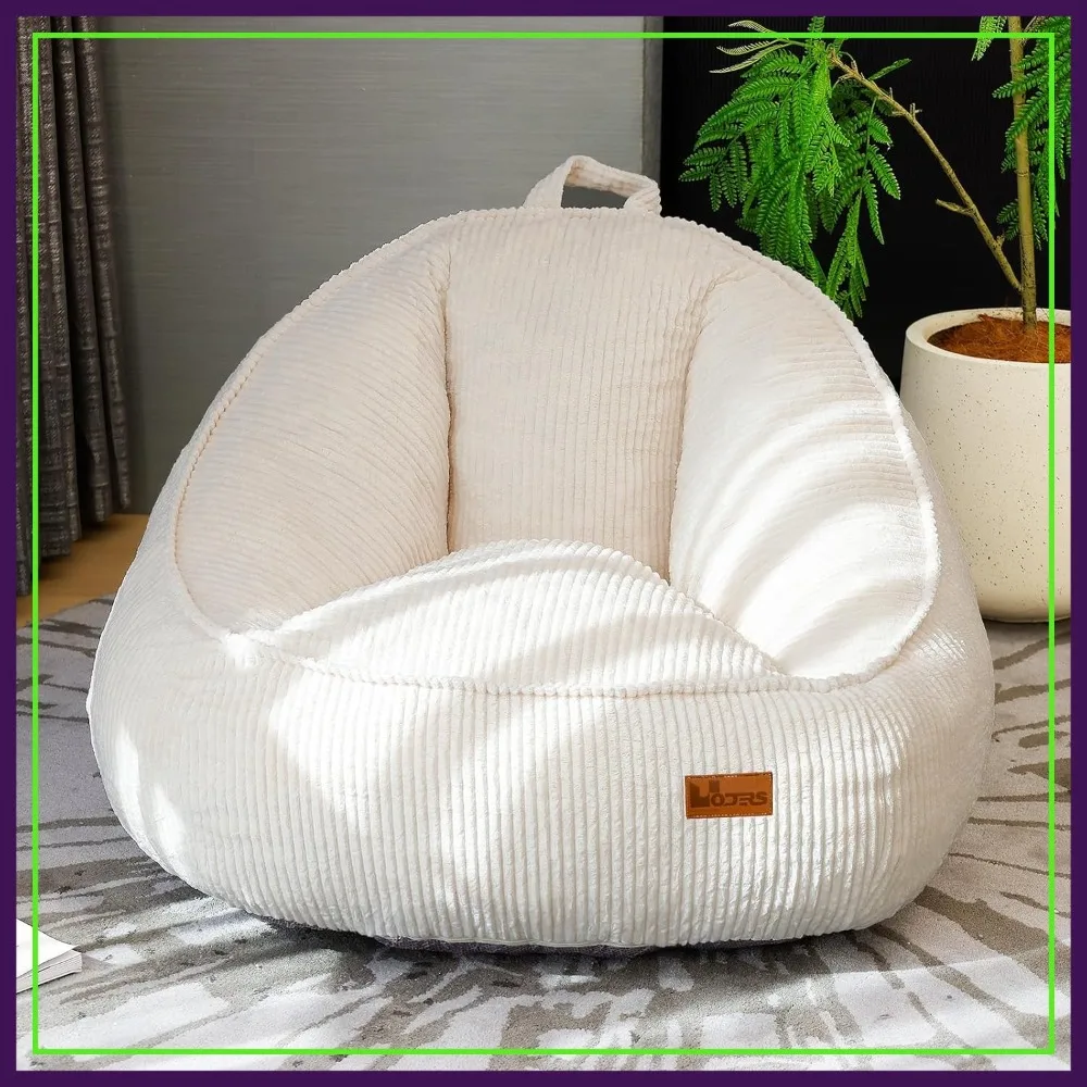 Cozy Fluffy Bean Bag Chair with Filler, Floor Lazy Sofa for Living Room Gaming & Reading (Beige)
Cozy Fluffy Bean Bag Chair with Filler, Floor Lazy Sofa for Living Room Gaming & Reading (Beige)