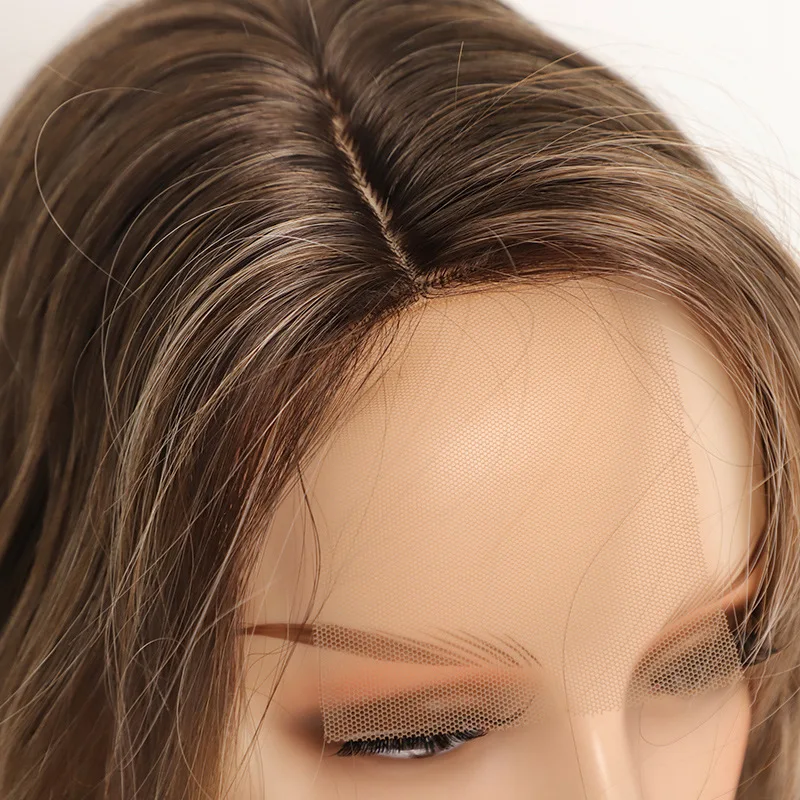 Повязка на голову для женщин в европейском и американском стиле, окрашенная в коричневом стиле с градиентом, разноцветная маленькая кружевная волна воды, синтетические волосы на складе
Повязка на голову для женщин в европейском и американском стиле, окрашенная в коричневом стиле с градиентом, разноцветная маленькая кружевная волна воды, синтетические волосы на складе