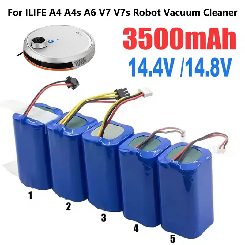 Аккумулятор D'aspirateur 18650 14,8 В/14,4 В 4S1P 3500 мАч Pour Panasonic/ILIFE/FLYCO/Eufy/POLARIS/RoboVac/Deebot/Conga Excellence
Аккумулятор D'aspirateur 18650 14,8 В/14,4 В 4S1P 3500 мАч Pour Panasonic/ILIFE/FLYCO/Eufy/POLARIS/RoboVac/Deebot/Conga Excellence