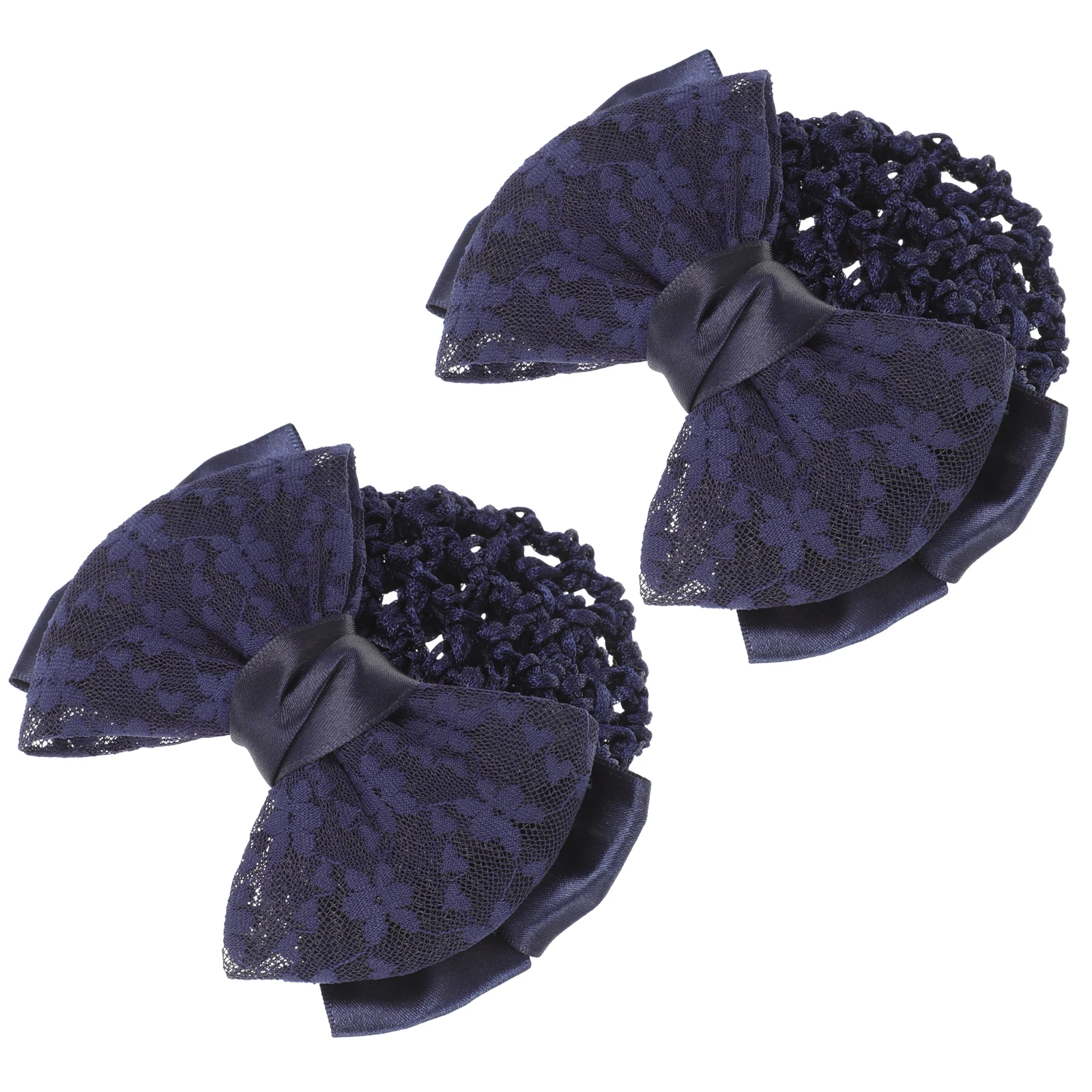 2 Pcs Head Flower Occupational Jewelry Dance Bun Cover Bow Hair Net Clip Pin Elastic Clips
2 Pcs Head Flower Occupational Jewelry Dance Bun Cover Bow Hair Net Clip Pin Elastic Clips