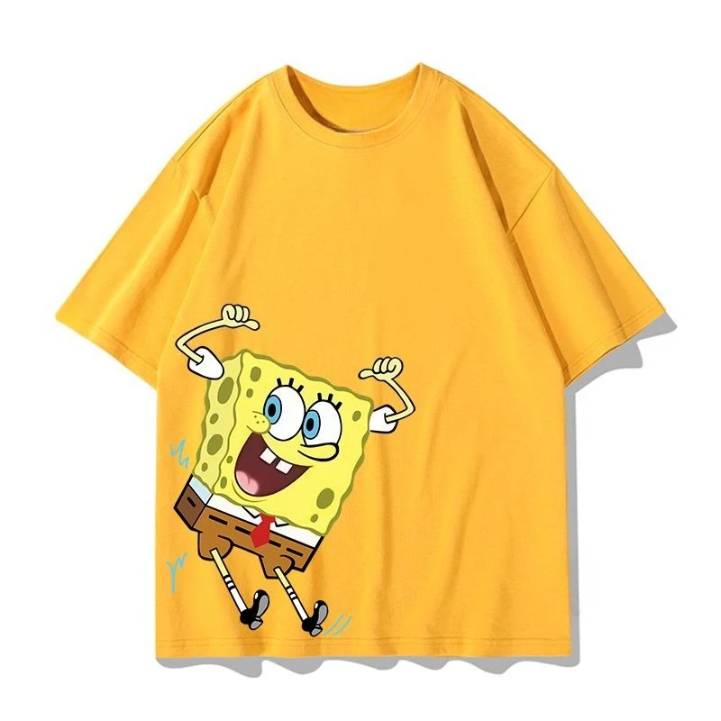 New SpongeBob SquarePants Patrick Star Anime Printed T-shirt Large Cotton Short Sleeve Card Harajuku Boys and Girls Street Wear
New SpongeBob SquarePants Patrick Star Anime Printed T-shirt Large Cotton Short Sleeve Card Harajuku Boys and Girls Street Wear
