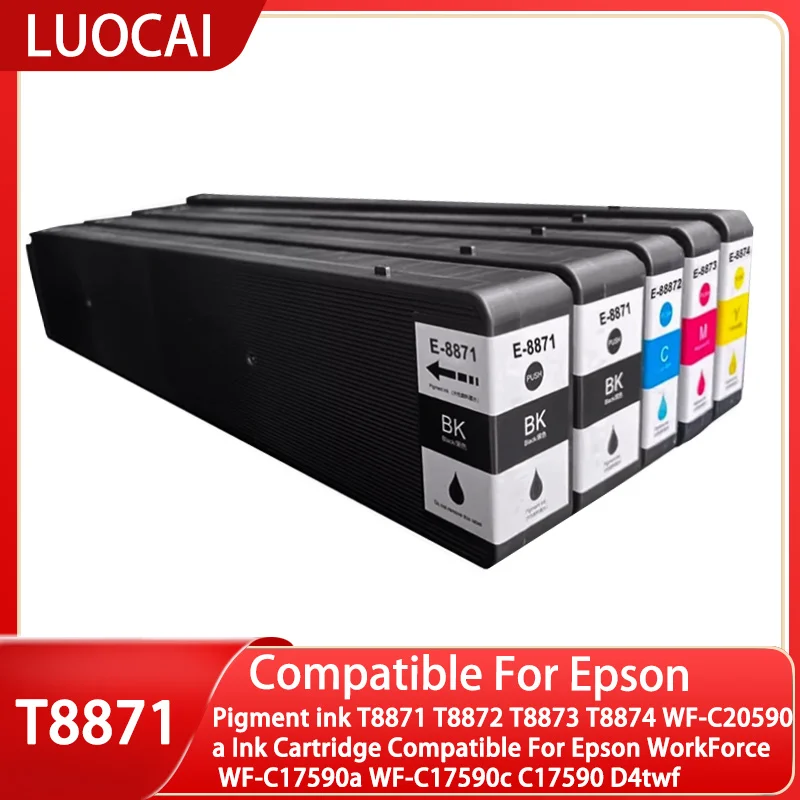 Pigment ink T8871 T8872 T8873 T8874 WF-C20590a Ink Cartridge Compatible For Epson WorkForce WF-C17590a WF-C17590c C17590 D4twf
Pigment ink T8871 T8872 T8873 T8874 WF-C20590a Ink Cartridge Compatible For Epson WorkForce WF-C17590a WF-C17590c C17590 D4twf