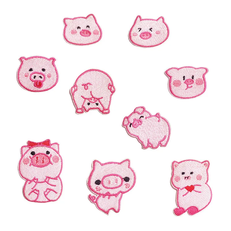 9Pcs Fashion new brand Cartoon Cute Pig Iron on Embroidered Patches For on Jeans Hat Sticker Sew on DIY Child Clothes Appliques
9Pcs Fashion new brand Cartoon Cute Pig Iron on Embroidered Patches For on Jeans Hat Sticker Sew on DIY Child Clothes Appliques