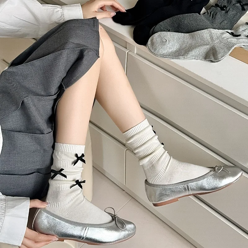 5 Pairs Women's Socks Set Korean Simple Kawaii Bow Sweet Lolita JK Cute Versatile Mid Tube Socks High Quality Socks For Girl
5 Pairs Women's Socks Set Korean Simple Kawaii Bow Sweet Lolita JK Cute Versatile Mid Tube Socks High Quality Socks For Girl