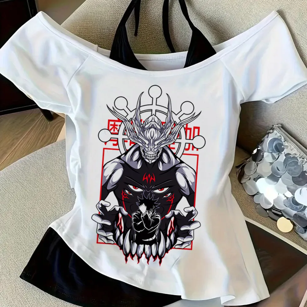 Jujutsu Kaisen Gojo crop top women funny clearance sales korean fashion harajuku graphic top tees vintage manga funny gyaru
Jujutsu Kaisen Gojo crop top women funny clearance sales korean fashion harajuku graphic top tees vintage manga funny gyaru