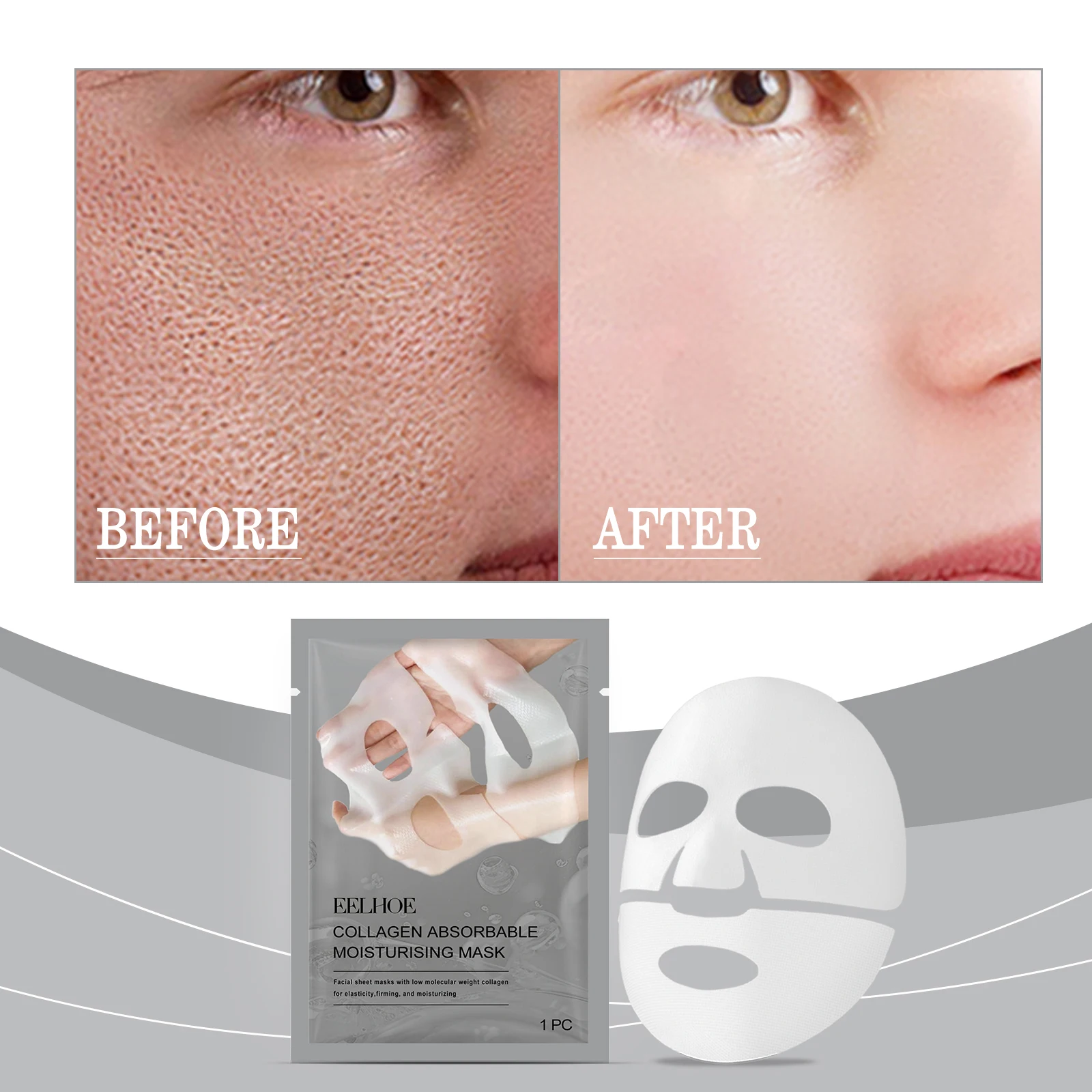 EELHOE Collagen Moisturizing Mask (bag) Skin Moisturizing Moisturizing Skin Care Patch To Reduce Fine Lines
EELHOE Collagen Moisturizing Mask (bag) Skin Moisturizing Moisturizing Skin Care Patch To Reduce Fine Lines