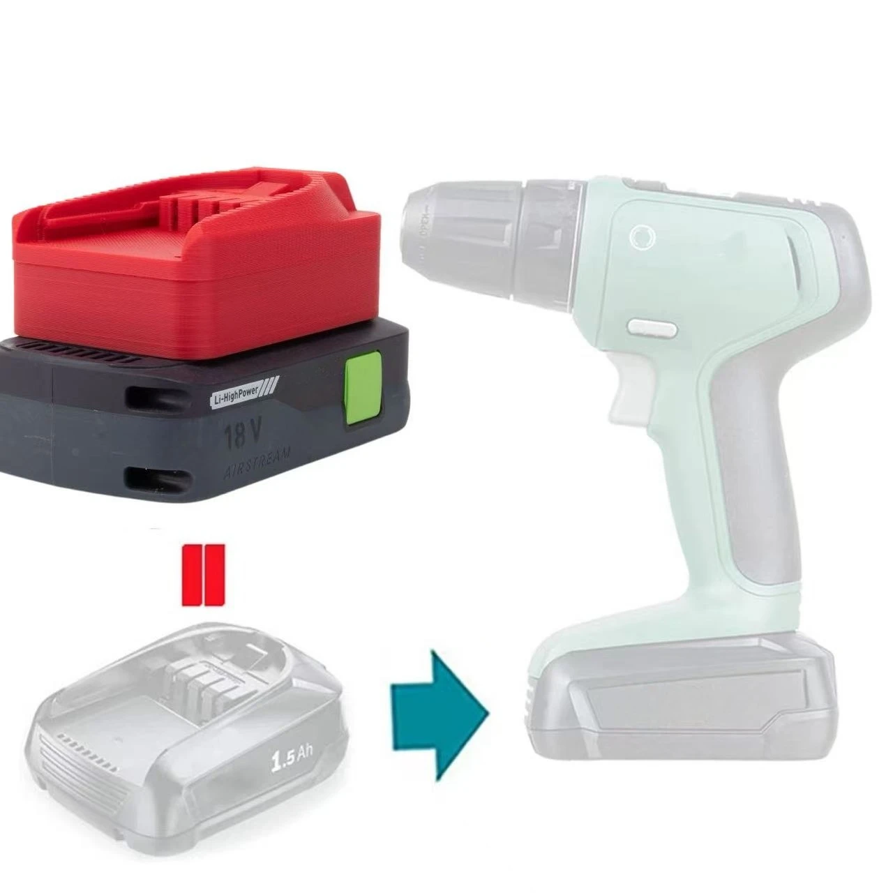 Adapter For Festool Series 18V Li-ion Battery Convert to Bosch PBA 18v Series Power Tool(Not include tools and battery)
Adapter For Festool Series 18V Li-ion Battery Convert to Bosch PBA 18v Series Power Tool(Not include tools and battery)
